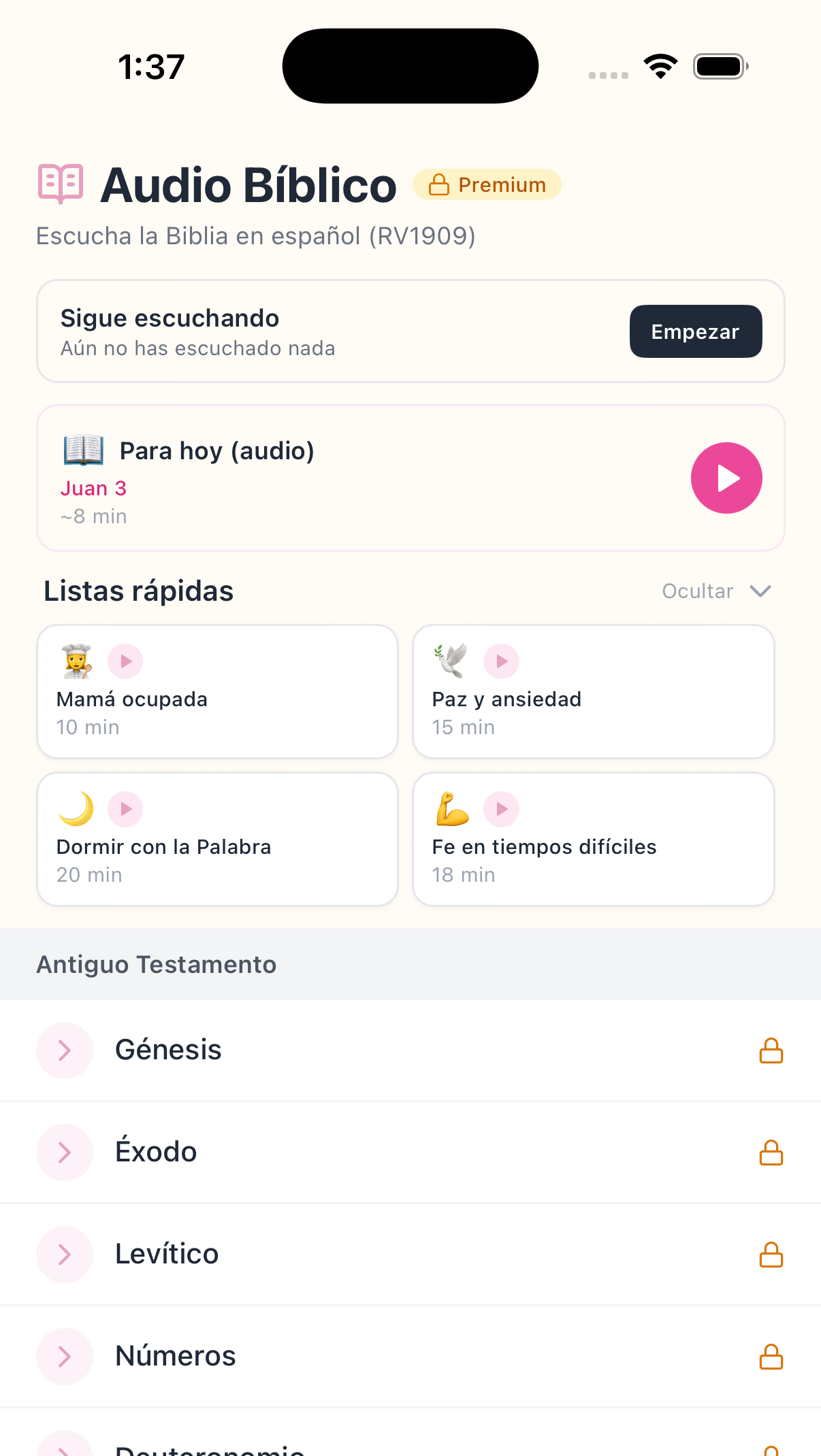 Audio Biblia y meditaciones cristianas