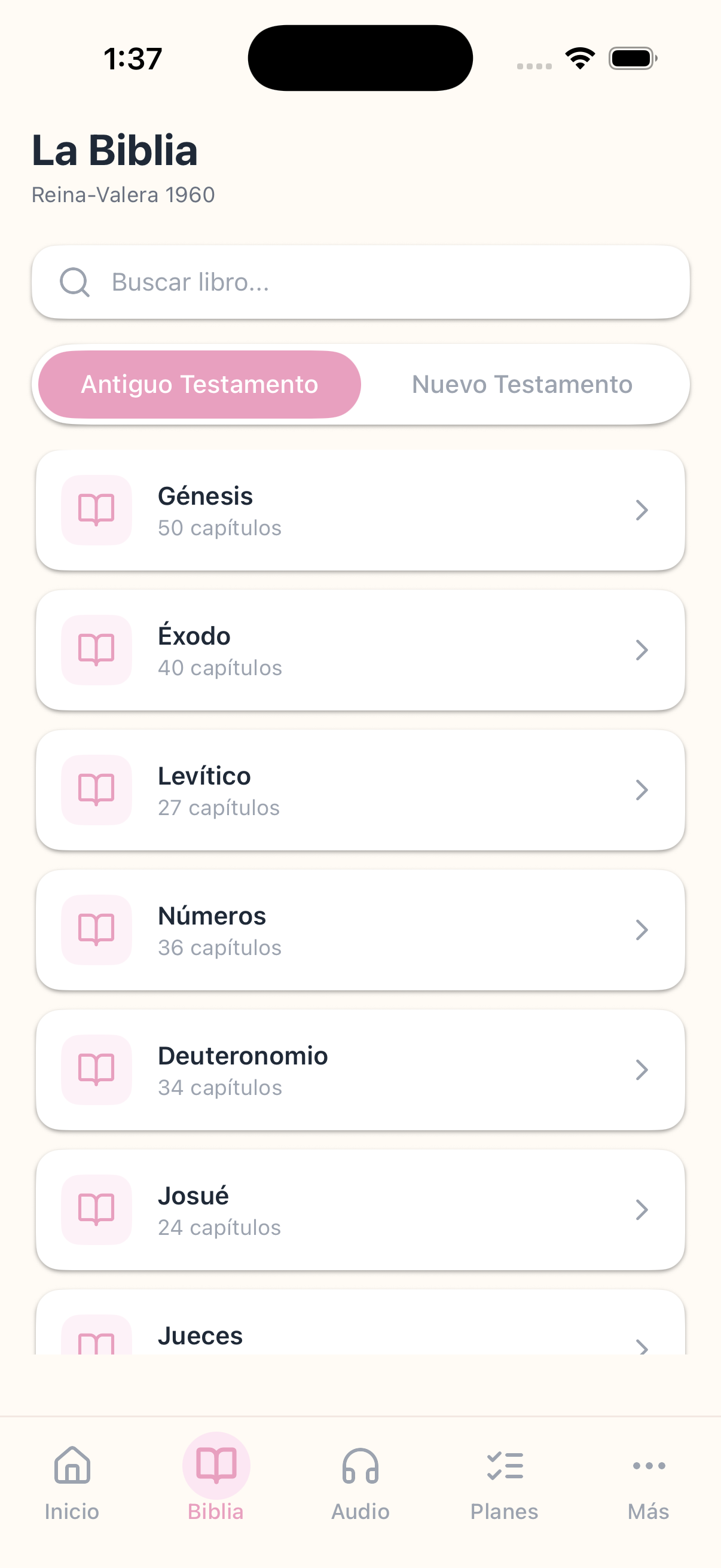 Lector de la Biblia en español