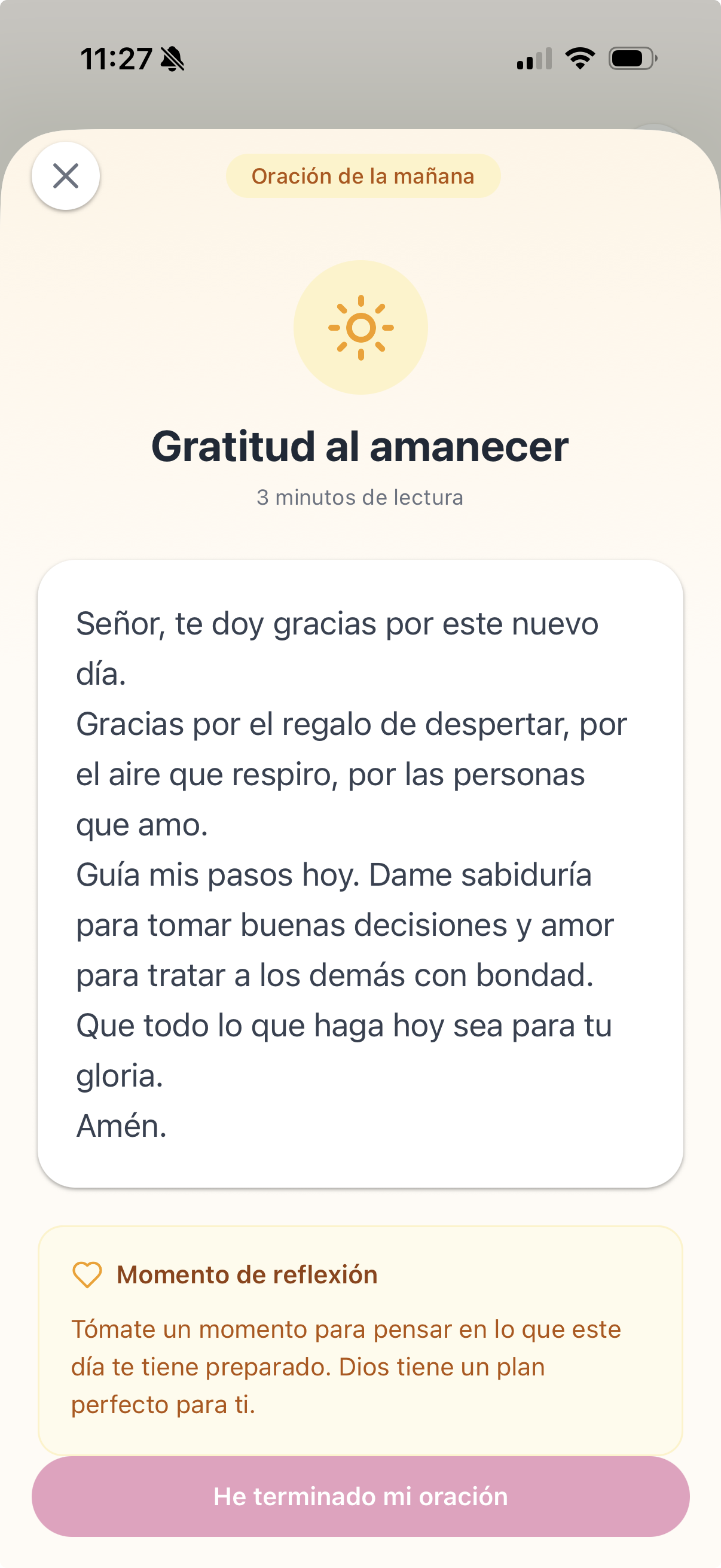 Pantalla de oración de la mañana - Biblia Para Mujeres